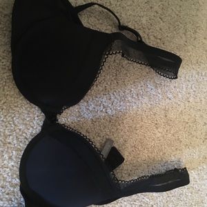 Aerie black 32b push up bra
